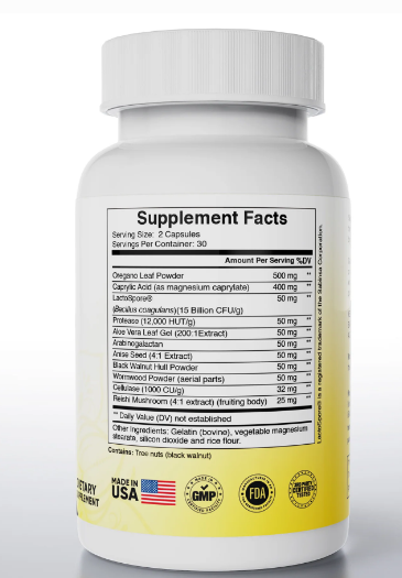 PURE PEAK® — CÁPSULAS PARA ELIMINAR LA CÁNDIDA Y LIMPIAR EL INTESTINO