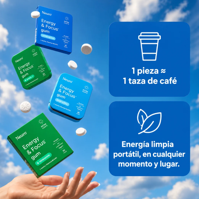 NEURO® - CHICLE DE ENERGÍA Y FOCO