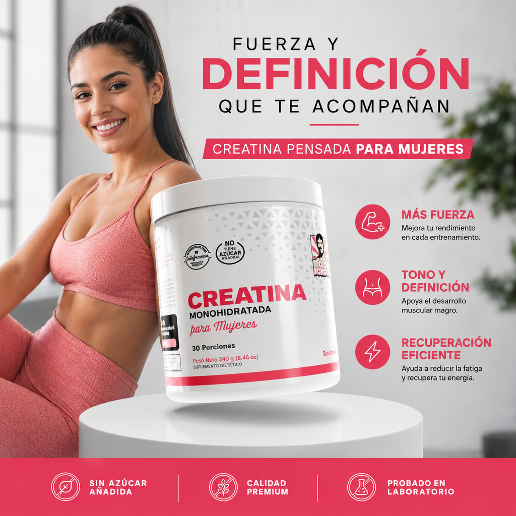 OLD SCHOOL® - CREATINA MONOHIDRATADA PARA MUJERES