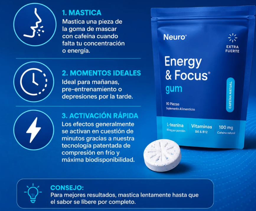 NEURO® - CHICLE DE ENERGÍA Y FOCO