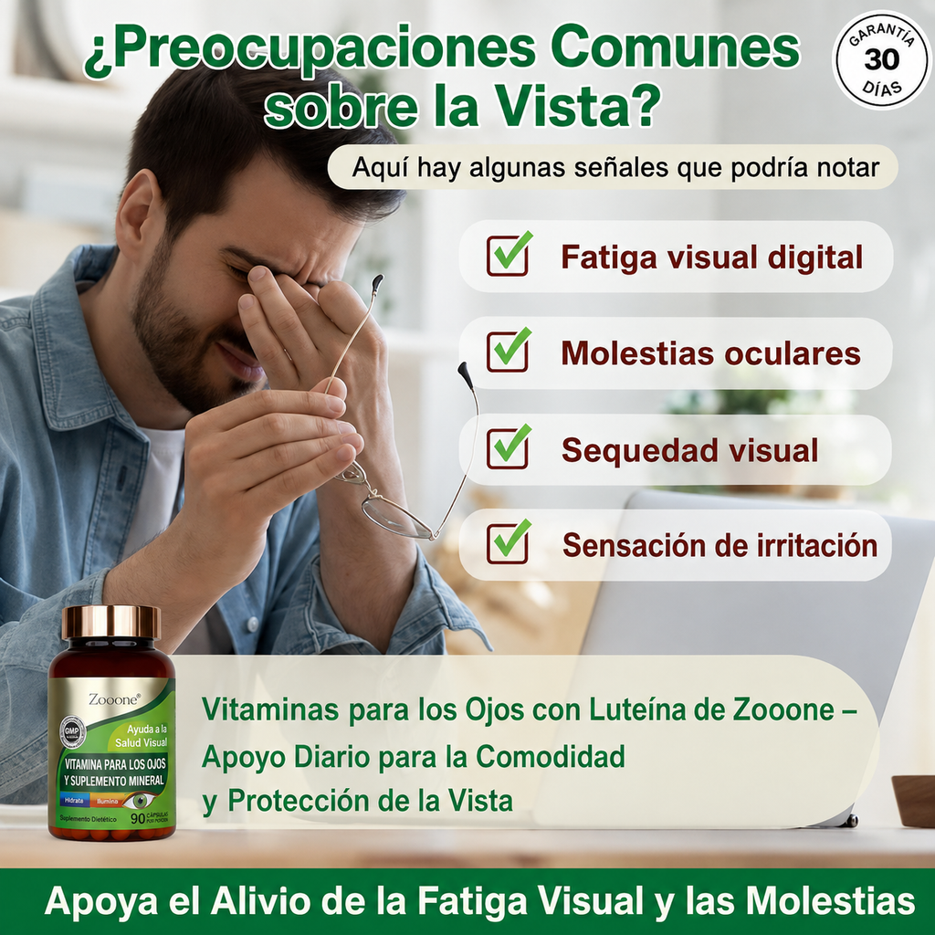ZOOONE® — VITAMINAS PARA LOS OJOS CON LUTEÍNA Y ZEAXANTINA